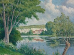 maximilien luce - bord de seine circa 1922